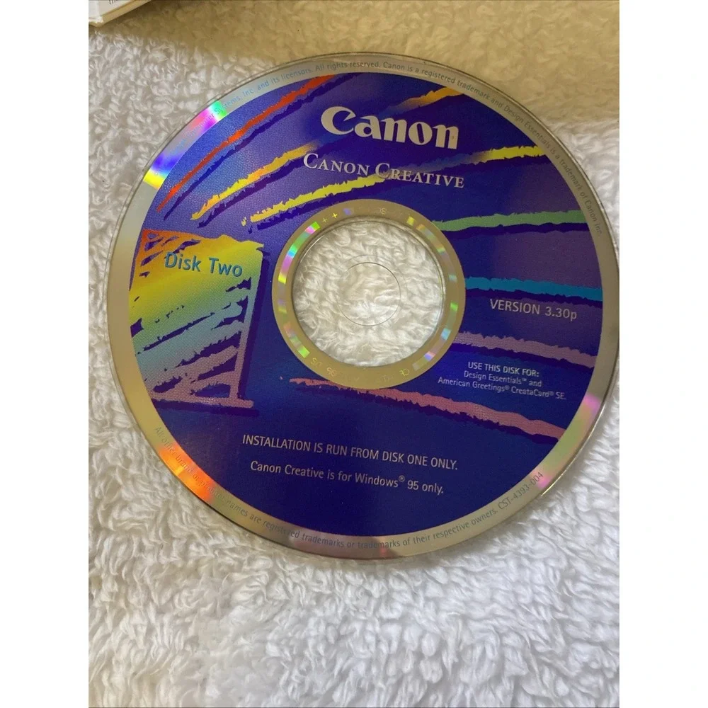 Canon Creative 3 & Printer‎ Setup Windows 95, 98, 3.1 CD Quick Start Guide